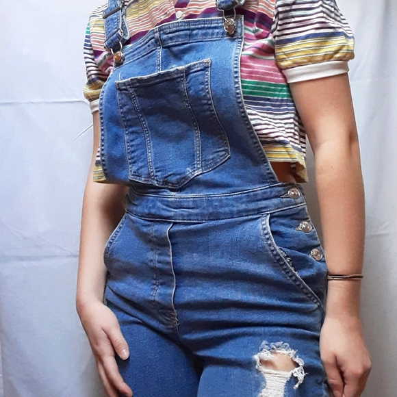 H&M Ripped Overalls - Picture 1 of 4